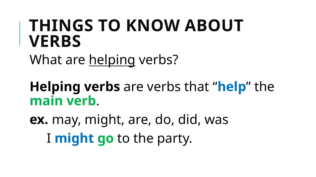 Grammar Basics Some Terms Why Learn Grammar? - slide 59 of 84