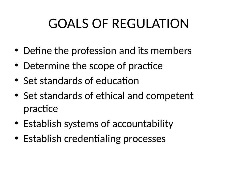 NURSING REGULATORY MECHANISM Mrs.Mercy Asst.Prof. - slide 4 of 27