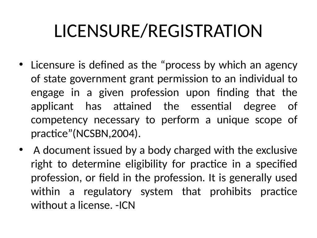 NURSING REGULATORY MECHANISM Mrs.Mercy Asst.Prof. - slide 20 of 27