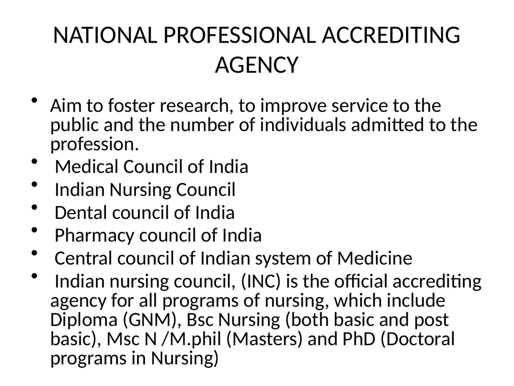 NURSING REGULATORY MECHANISM Mrs.Mercy Asst.Prof. - slide 16 of 27