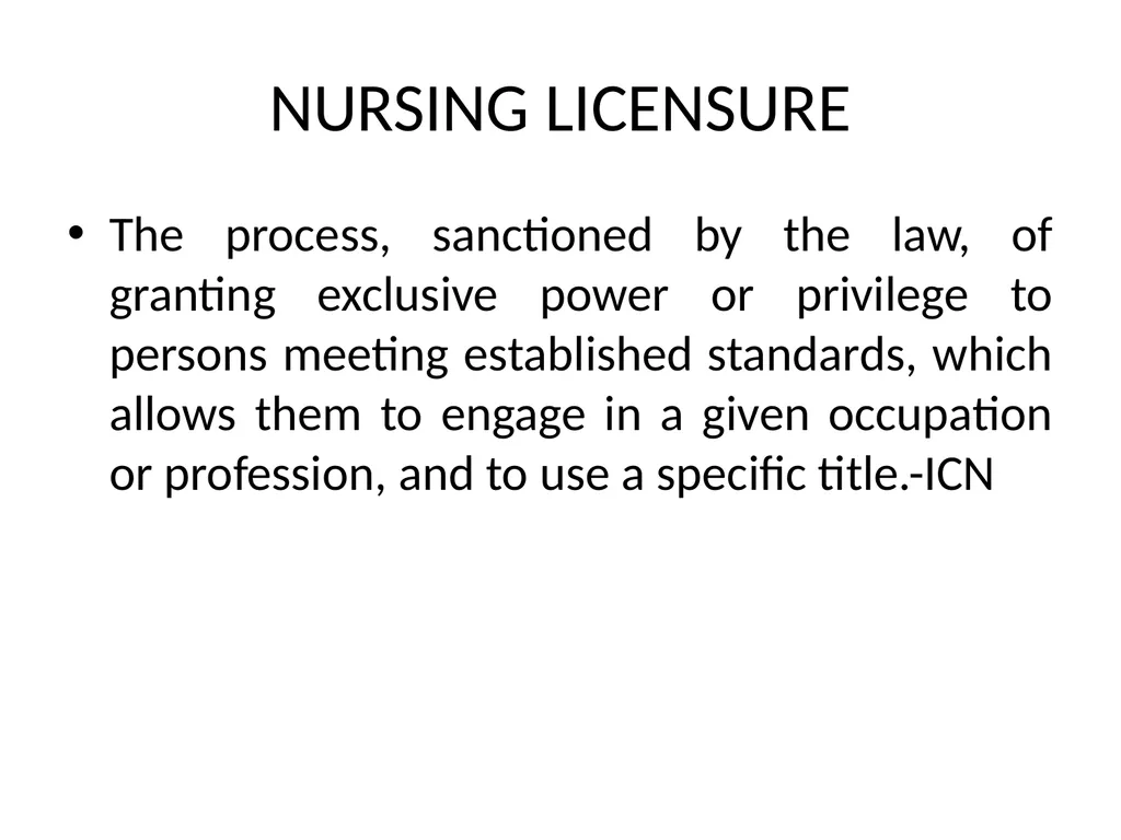 NURSING REGULATORY MECHANISM Mrs.Mercy Asst.Prof. - slide 23 of 27