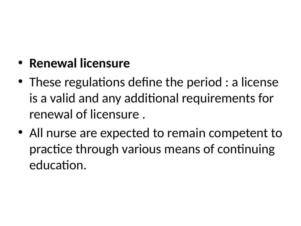 NURSING REGULATORY MECHANISM Mrs.Mercy Asst.Prof. - slide 27 of 27