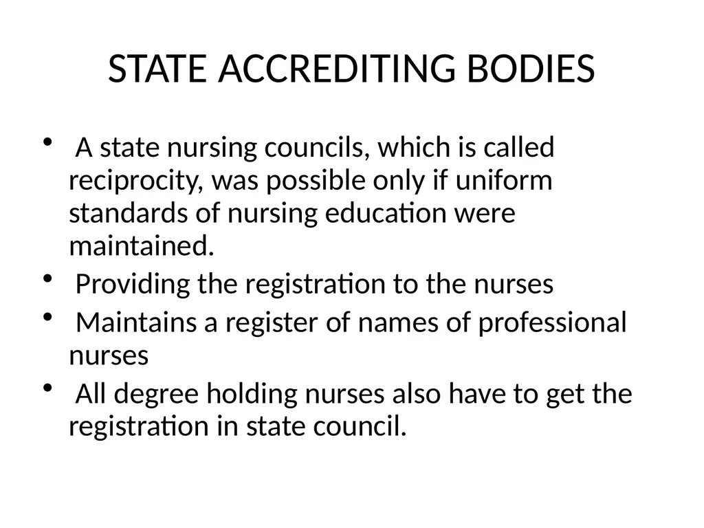 NURSING REGULATORY MECHANISM Mrs.Mercy Asst.Prof. - slide 19 of 27