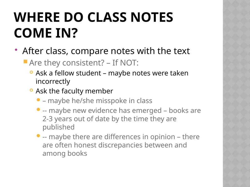 Studying nursing: Study Skills and Test-taking - slide 5 of 9