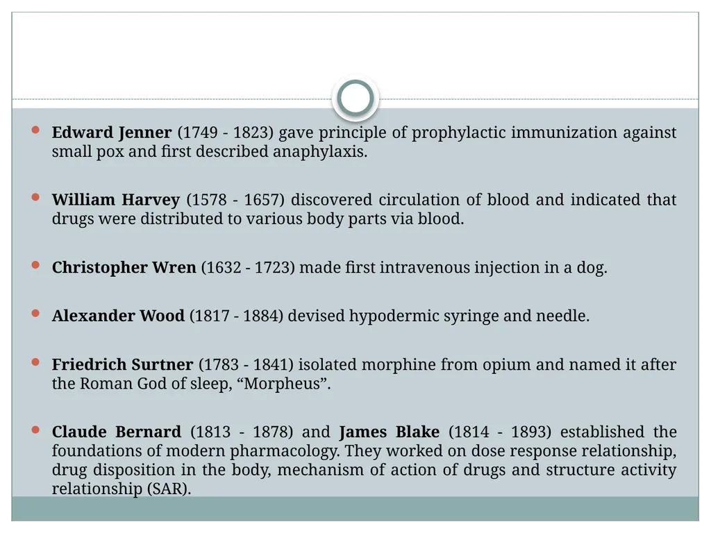 Introduction to Pharmacology Topics Introduction, - slide 13 of 50