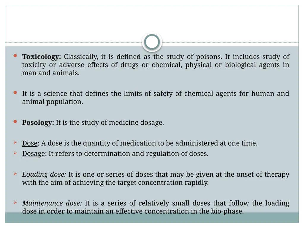Introduction to Pharmacology Topics Introduction, - slide 19 of 50