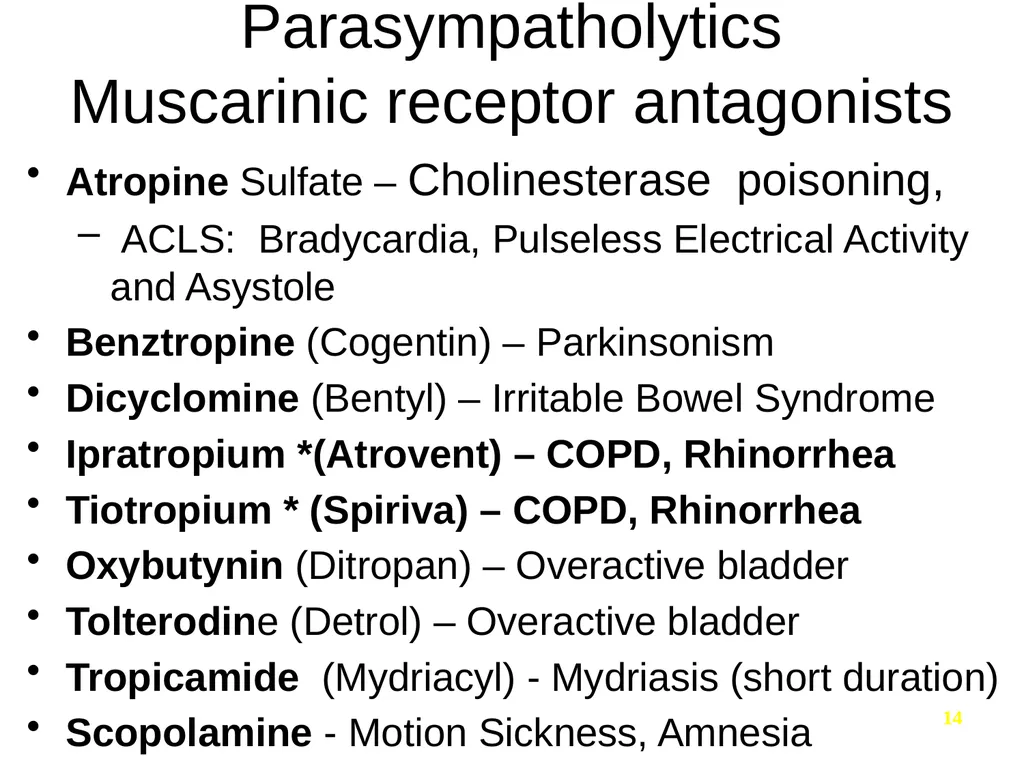 Pharmacology of the Autonomic Nervous System Part - slide 14 of 44