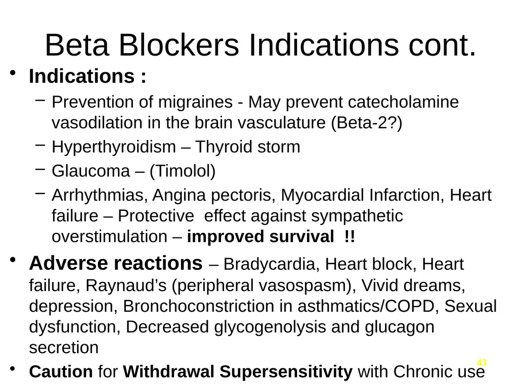 Pharmacology of the Autonomic Nervous System Part - slide 39 of 44