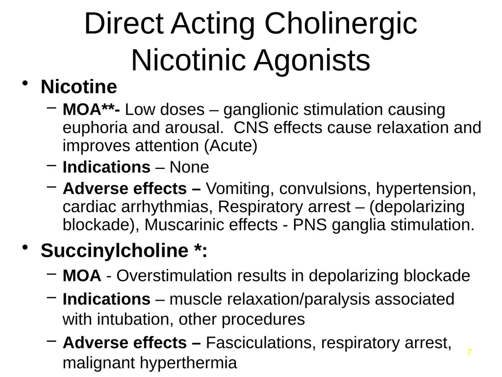 Pharmacology of the Autonomic Nervous System Part - slide 7 of 44