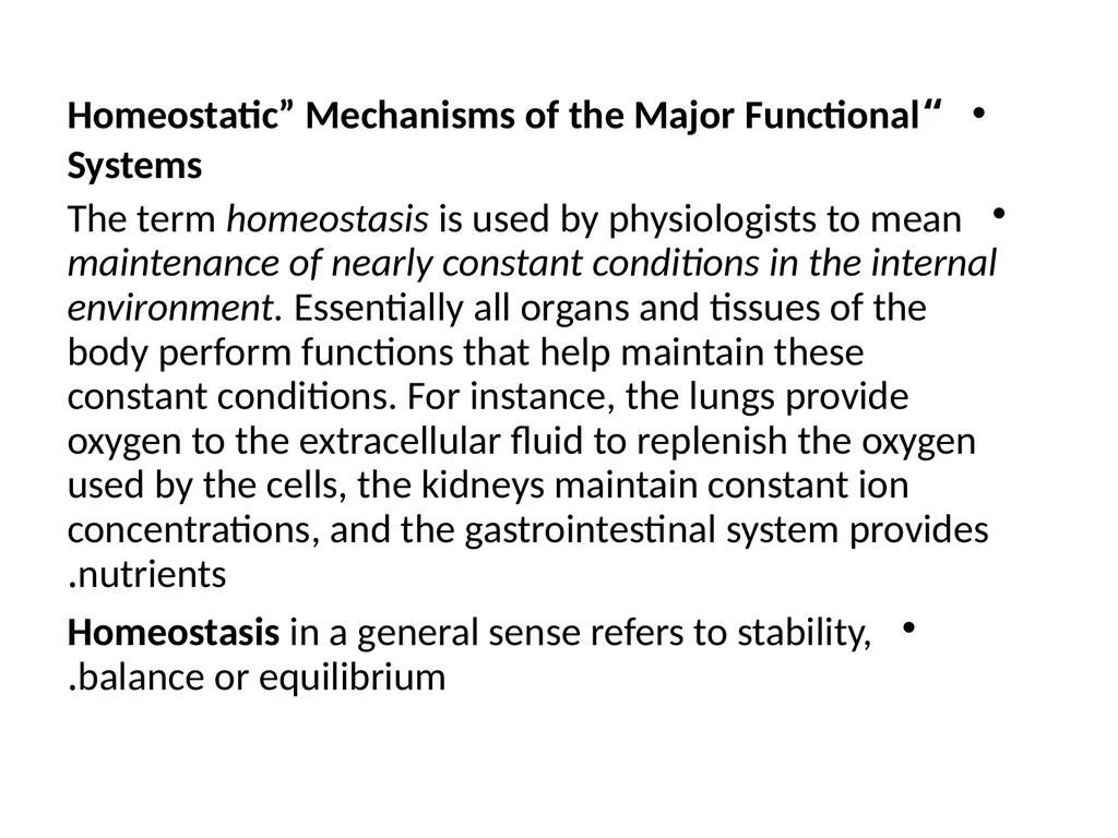 Physiology Physiology is the study of processes - slide 12 of 15