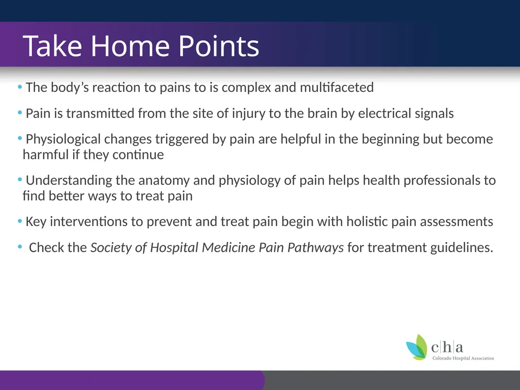 The Anatomy and Physiology of Pain CO’s CURE - slide 27 of 30