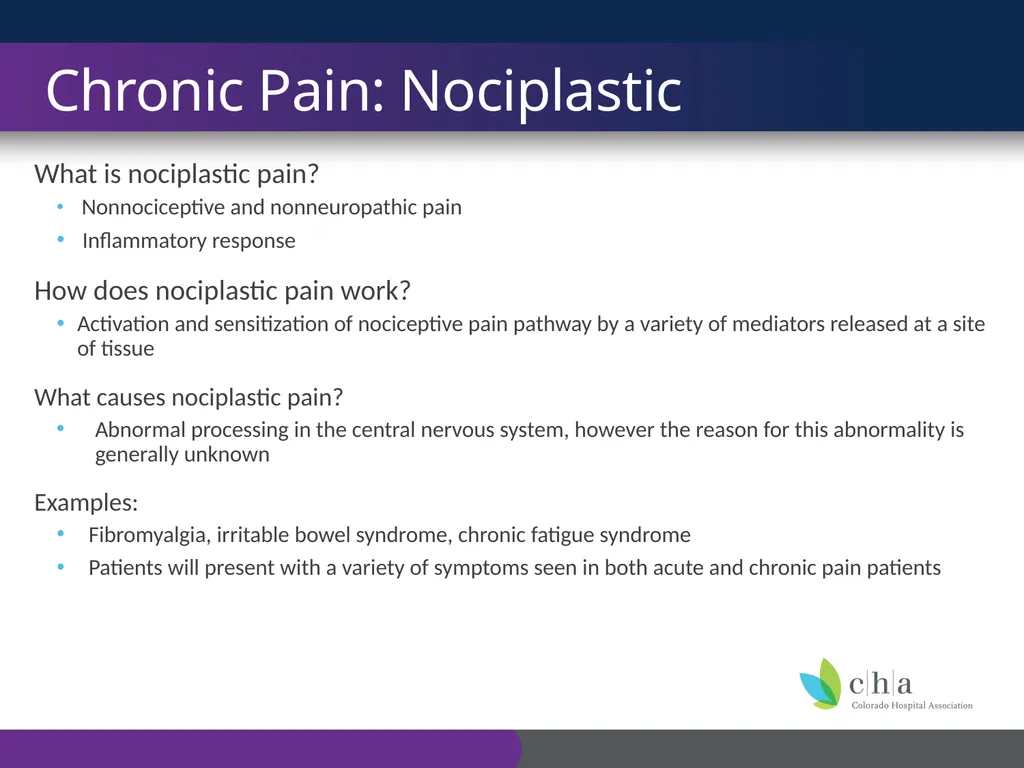 The Anatomy and Physiology of Pain CO’s CURE - slide 17 of 30