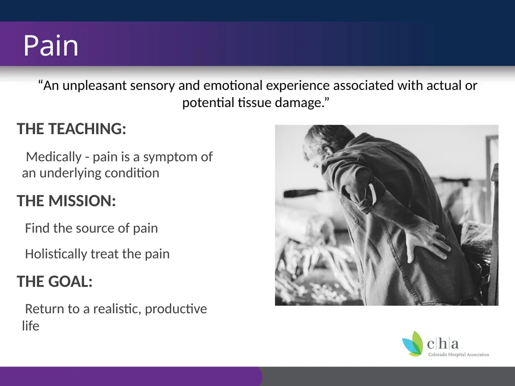 The Anatomy and Physiology of Pain CO’s CURE - slide 3 of 30