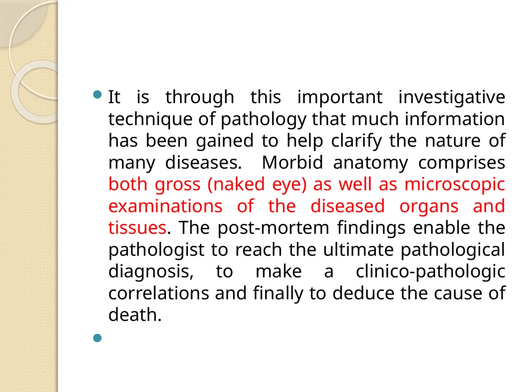 INTRODUCTION TO PATHOLOGY Pathology is the - slide 4 of 14