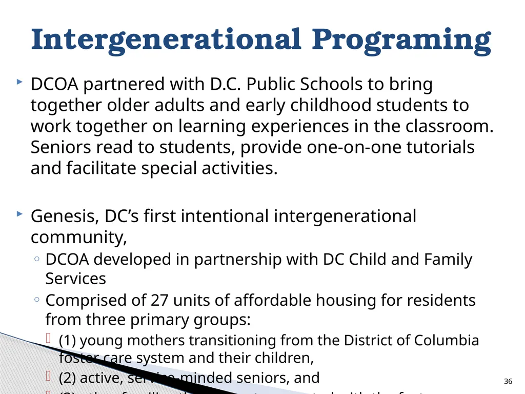 D.C. Office on Aging Ambassador Training 500 K - slide 36 of 39