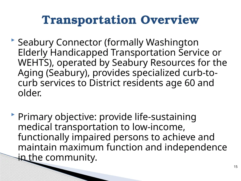 D.C. Office on Aging Ambassador Training 500 K - slide 15 of 39