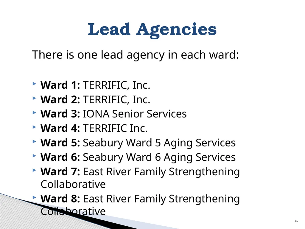 D.C. Office on Aging Ambassador Training 500 K - slide 9 of 39