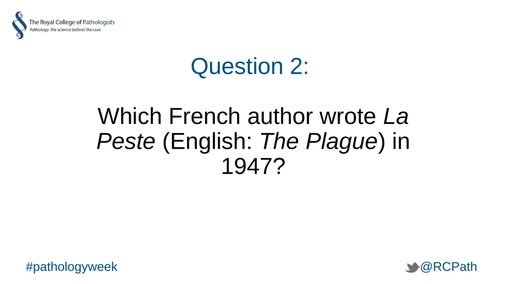 National Pathology Week Pathology Pub Quiz - slide 4 of 38