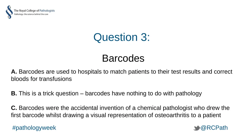 National Pathology Week Pathology Pub Quiz - slide 29 of 38