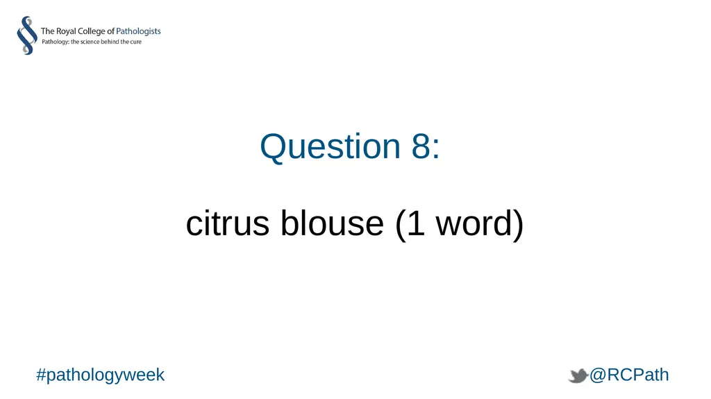 National Pathology Week Pathology Pub Quiz - slide 22 of 38