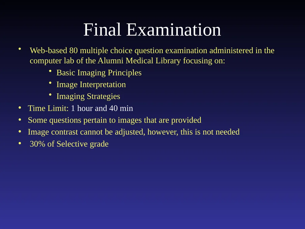 Introduction to the Radiology Selective: Selective - slide 18 of 21