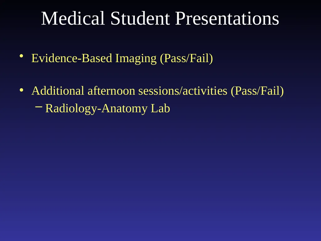 Introduction to the Radiology Selective: Selective - slide 13 of 21