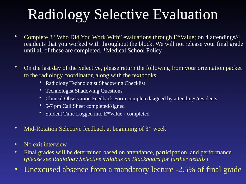 Introduction to the Radiology Selective: Selective - slide 17 of 21