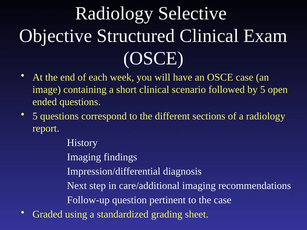 Introduction to the Radiology Selective: Selective - slide 15 of 21