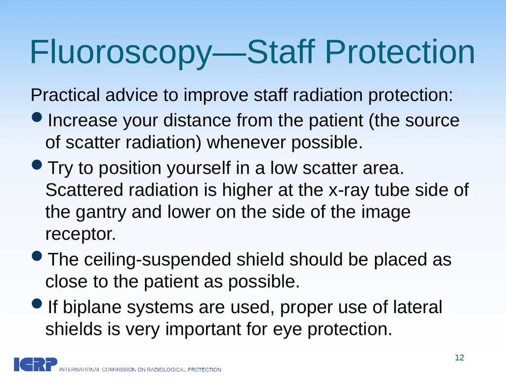 Radiological Protection in Cardiology ICRP - slide 12 of 25