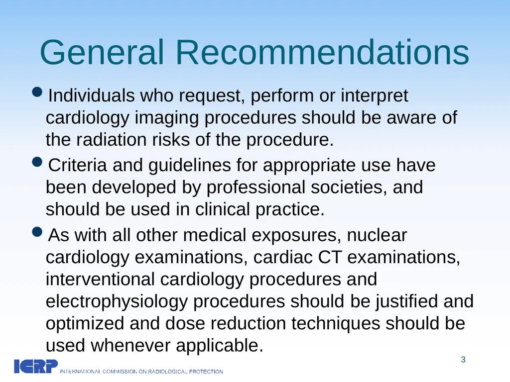 Radiological Protection in Cardiology ICRP - slide 3 of 25