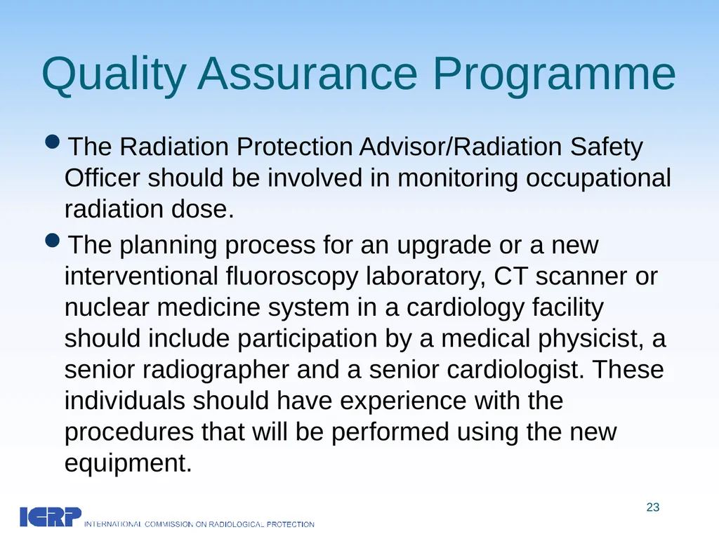Radiological Protection in Cardiology ICRP - slide 23 of 25