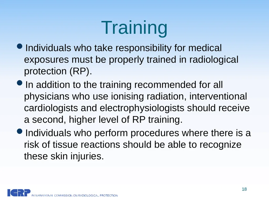 Radiological Protection in Cardiology ICRP - slide 18 of 25