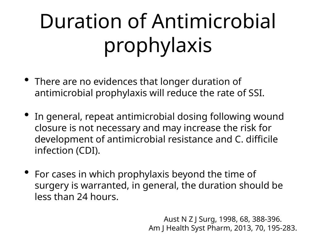Antimicrobial prophylaxis for prevention of - slide 9 of 10