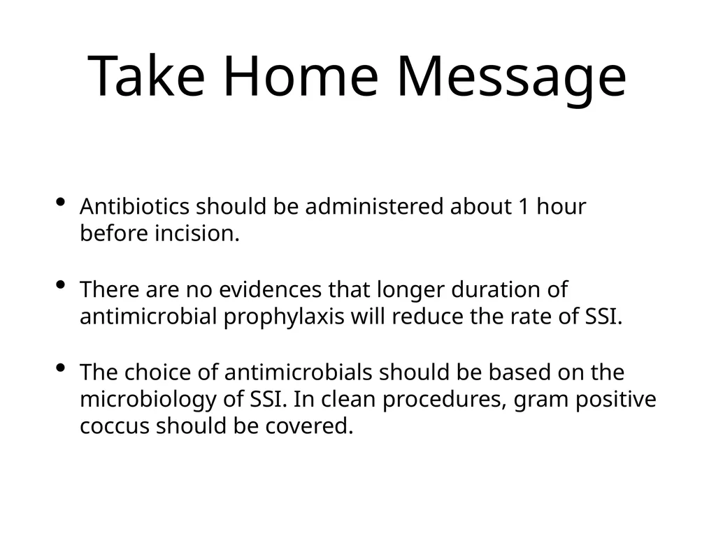 Antimicrobial prophylaxis for prevention of - slide 10 of 10