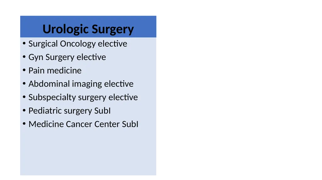 I like this specialty... is there more? Electives - slide 13 of 13