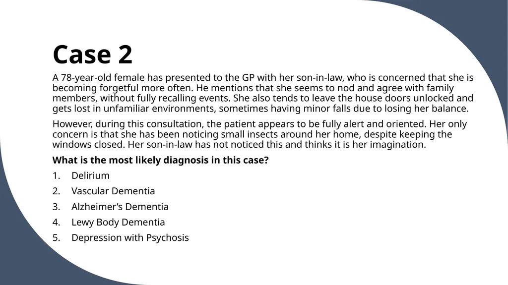 Psychiatry for Finals Dr Eleanor Morris, - slide 12 of 26