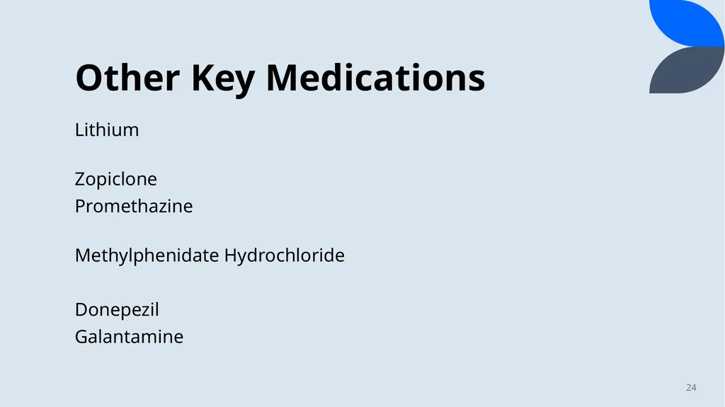 Psychiatry for Finals Dr Eleanor Morris, - slide 24 of 26