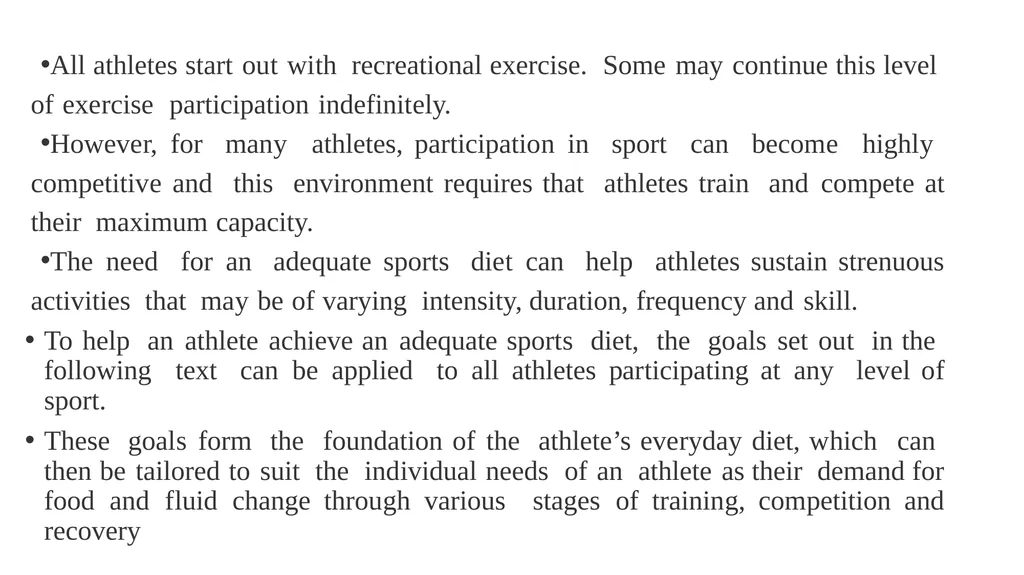 CHAAPTER ONE Introduction to Sports Nutrition The - slide 6 of 40