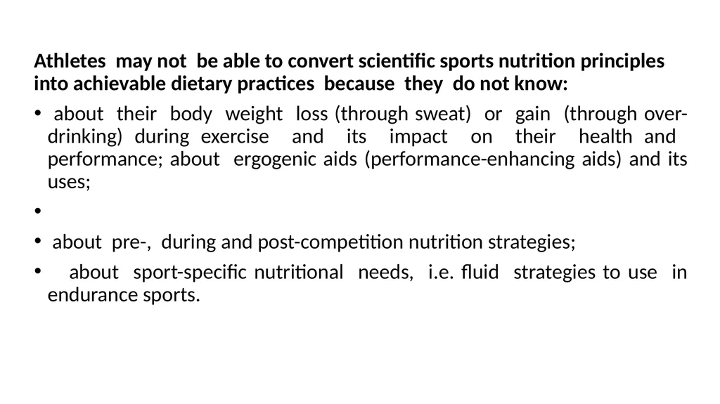 CHAAPTER ONE Introduction to Sports Nutrition The - slide 17 of 40