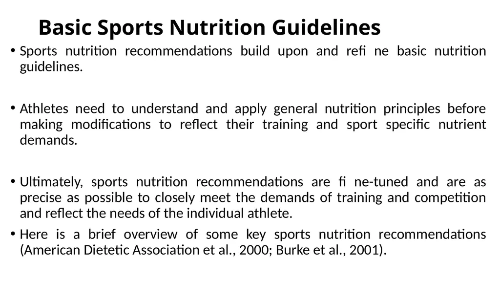 CHAAPTER ONE Introduction to Sports Nutrition The - slide 33 of 40