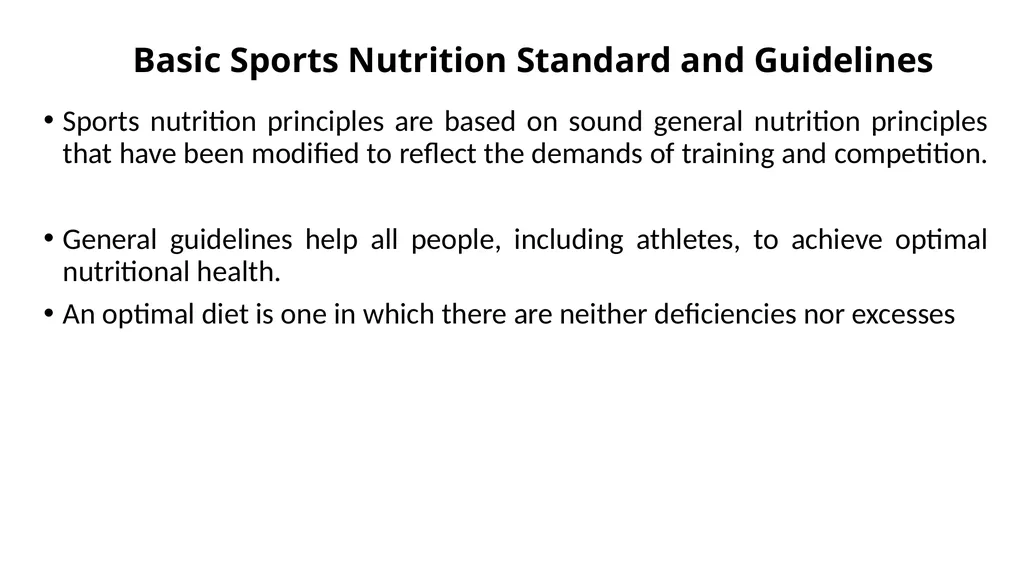 CHAAPTER ONE Introduction to Sports Nutrition The - slide 19 of 40