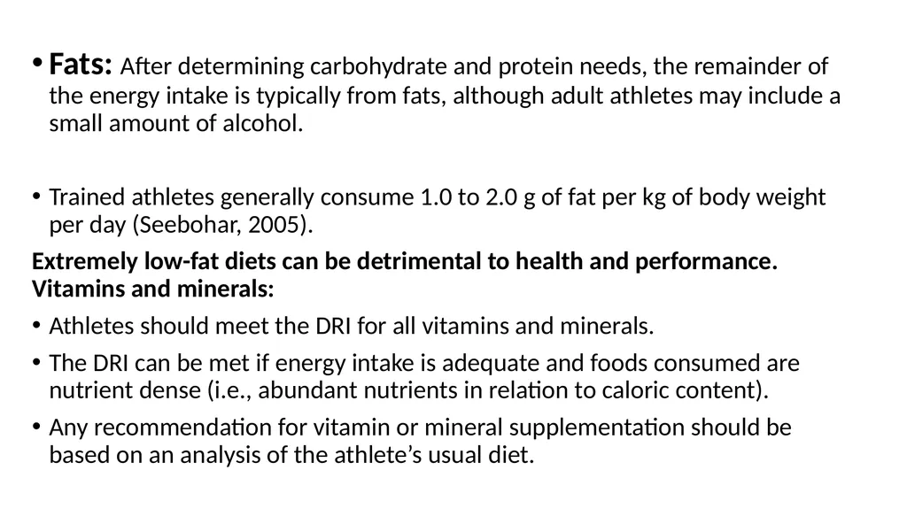 CHAAPTER ONE Introduction to Sports Nutrition The - slide 37 of 40