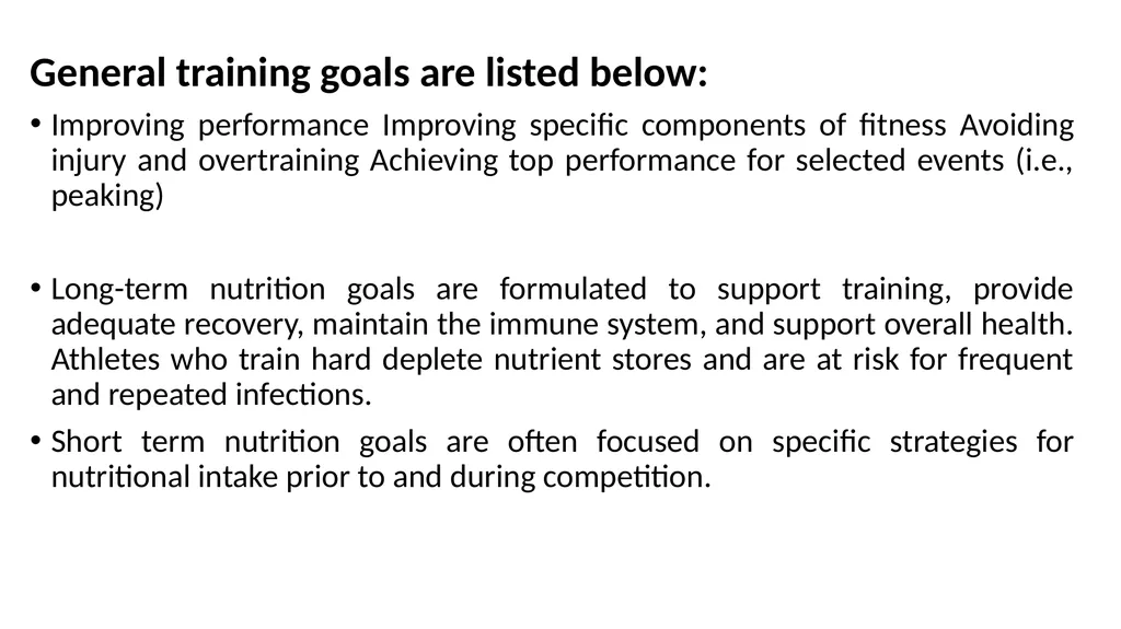 CHAAPTER ONE Introduction to Sports Nutrition The - slide 8 of 40
