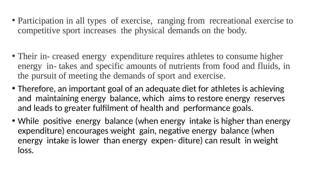 CHAAPTER ONE Introduction to Sports Nutrition The - slide 3 of 40