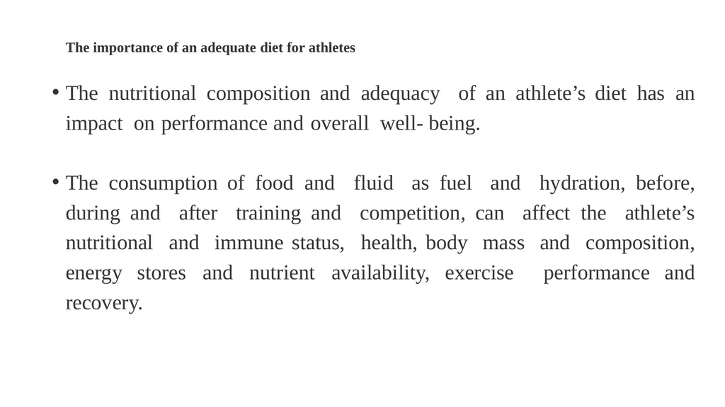 CHAAPTER ONE Introduction to Sports Nutrition The - slide 2 of 40