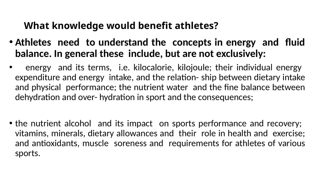 CHAAPTER ONE Introduction to Sports Nutrition The - slide 15 of 40
