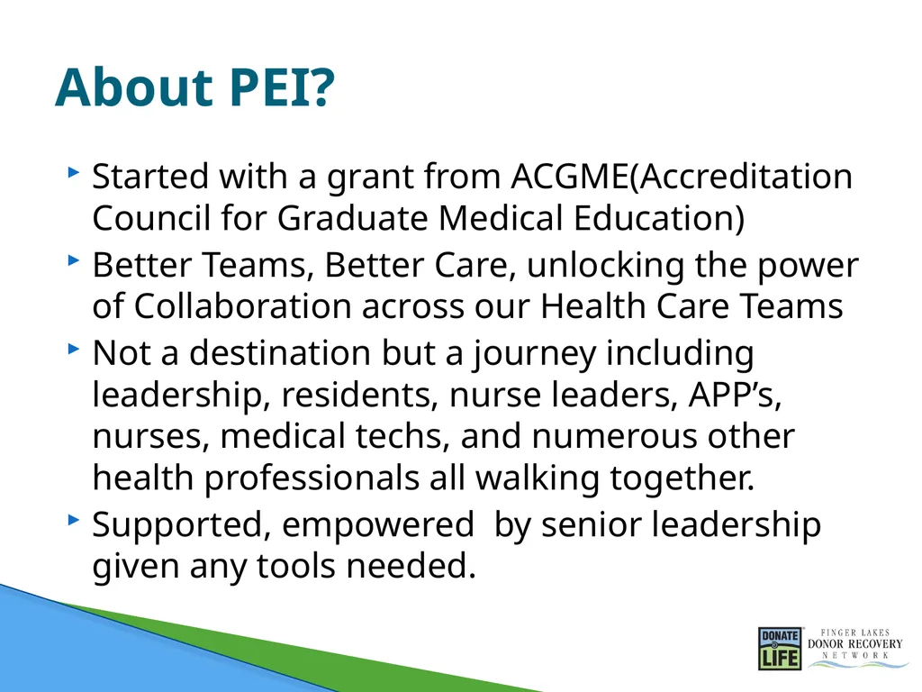 PEI(Pursing Excellence Initiative) Program UR - slide 2 of 5
