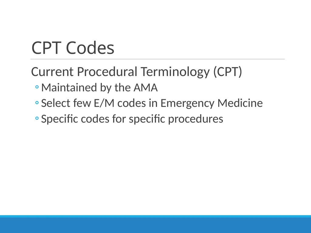 Billing & Coding Emergency Department Procedures & - slide 3 of 41