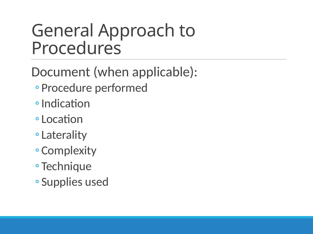 Billing & Coding Emergency Department Procedures & - slide 7 of 41