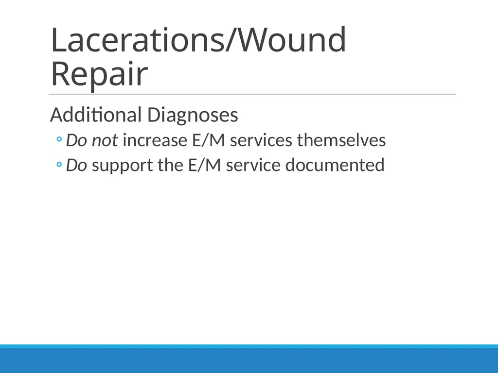 Billing & Coding Emergency Department Procedures & - slide 19 of 41